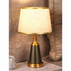Modern scandinavian brass black table lamp Hemp Cloth-D18cm H47 Button Switch 110V-120V For US CA