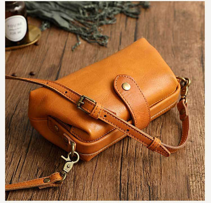 Leather Crossbody Bag for Women Small Shoulder Purse
