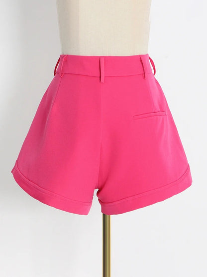 Cuffed Hem Shorts For Women