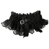 Women’s Wide Lace Waist Belt with Elastic Back Design