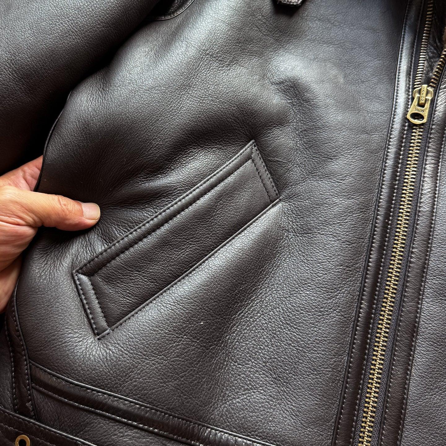 Men Real Shearling Jacket Winter Coat for Men