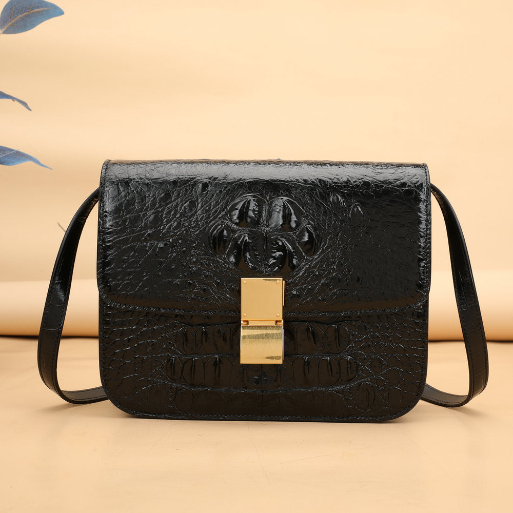 Women Genuine Crocodile Leather Crossbody Bag