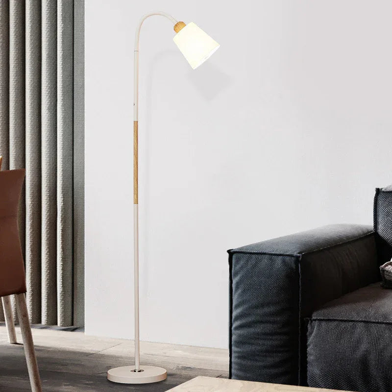 Modern minimalist iron light standing floor lamp White
