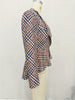 Women’s Houndstooth Peplum Blazer Top