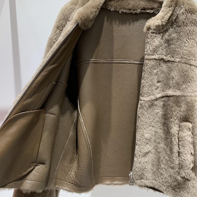 Women’s Genuine Sheepskin Fur Coat