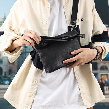 Men’s Genuine Leather Commuter Messenger Bag