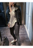 Women Leather Moto Jacket Cropped Motorcycle Jacket