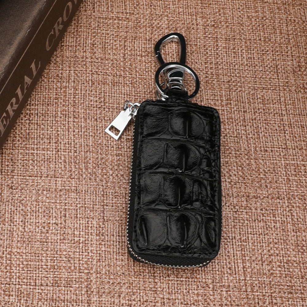 crocodile leather key pouch
