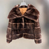 In Stock Women’s Natural Rabbit Fur Coat Winter Jacket