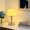 Cream bauhaus glass table lamp modern