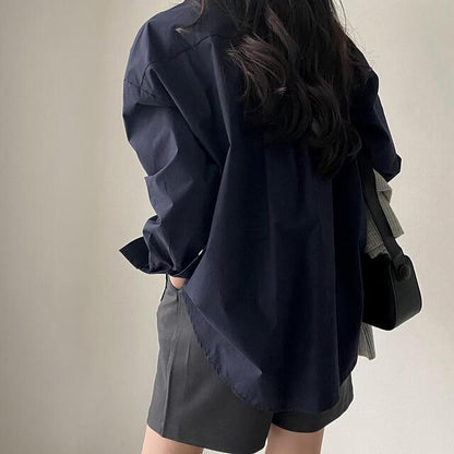Oversized Ladies Shirt With Extra Long Back