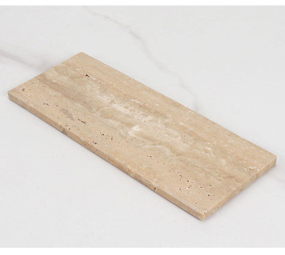 Nordic Light Luxury Natural Marble Tray for Bathroom, Vanity, and Table Décor