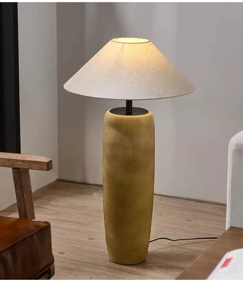 Japanese ceramic wabi sabi floor lamp