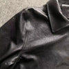 Women Genuine Leather Jacket Oversized Mid-Length Bomber Coat
