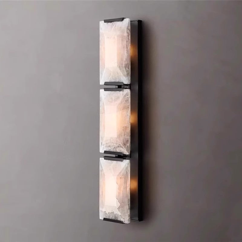 Modern Marble and Copper Wall Lamp Indoor Wall Sconce