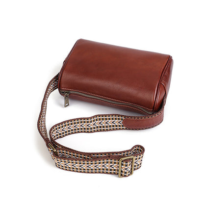 Women’s Genuine Leather Pillow Bag Crossbody Purse