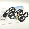 Women’s Studded Oval Link Hip Belt in Punk Style