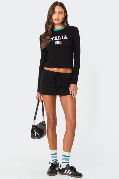 Waist Tie Beach Mini Skirt Summers