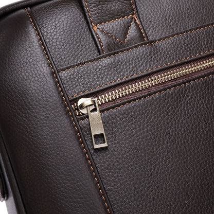 Genuine Leather Men's Office Laptop Bag