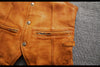 Men Vintage Brown Genuine Leather Vest