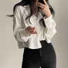 cropped blouses for women summer spring