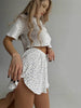 Women Crop Tee Side-Slit Shorts Co ord Set