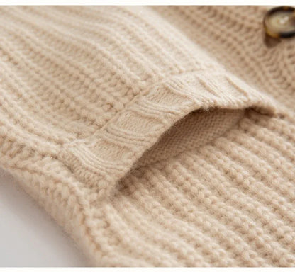 Women’s Heavyweight Cashmere Knit Cardigan Jacket