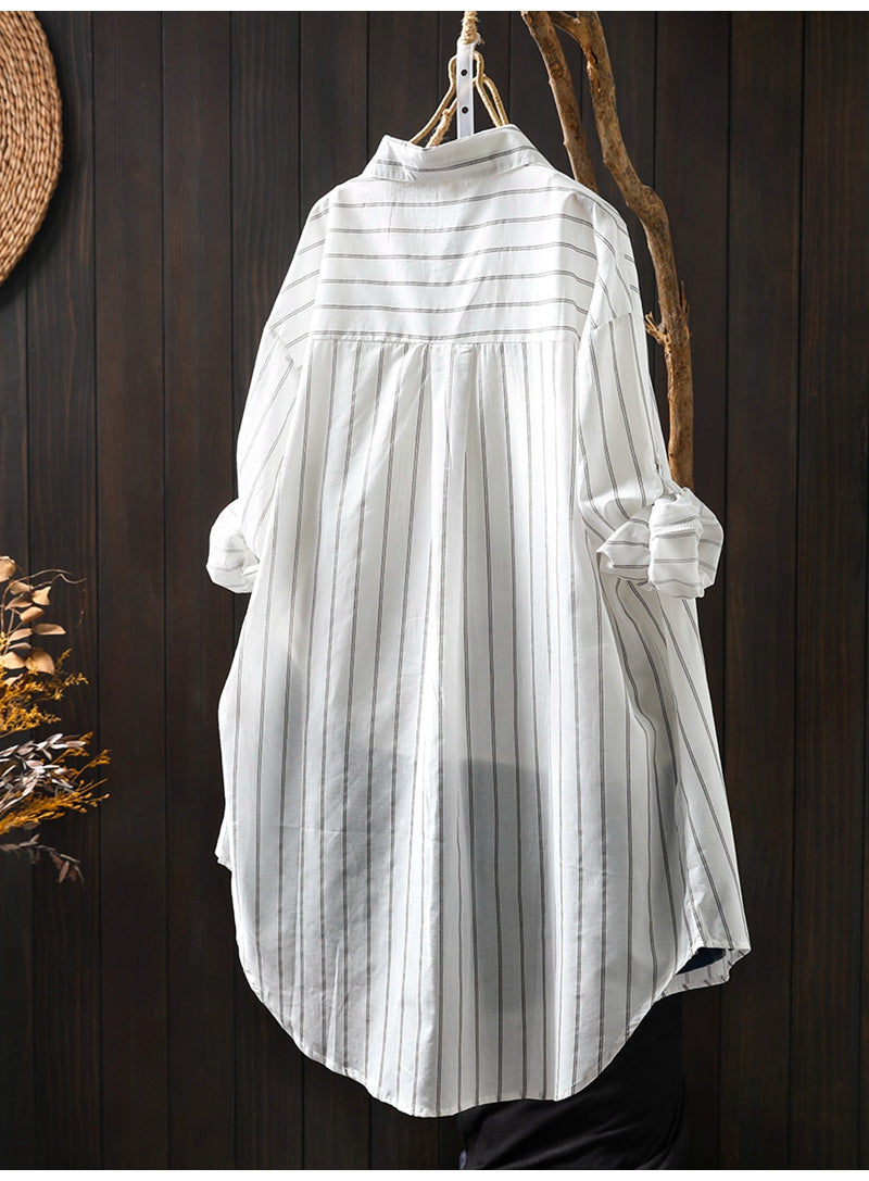 ladies oversized long sleeve shirt