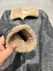 Men Real Shearling Bomber Jacket Aviator Winter Coat