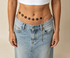 Women’s Tiger Eye Style Resin Waist Chain with Oval Links