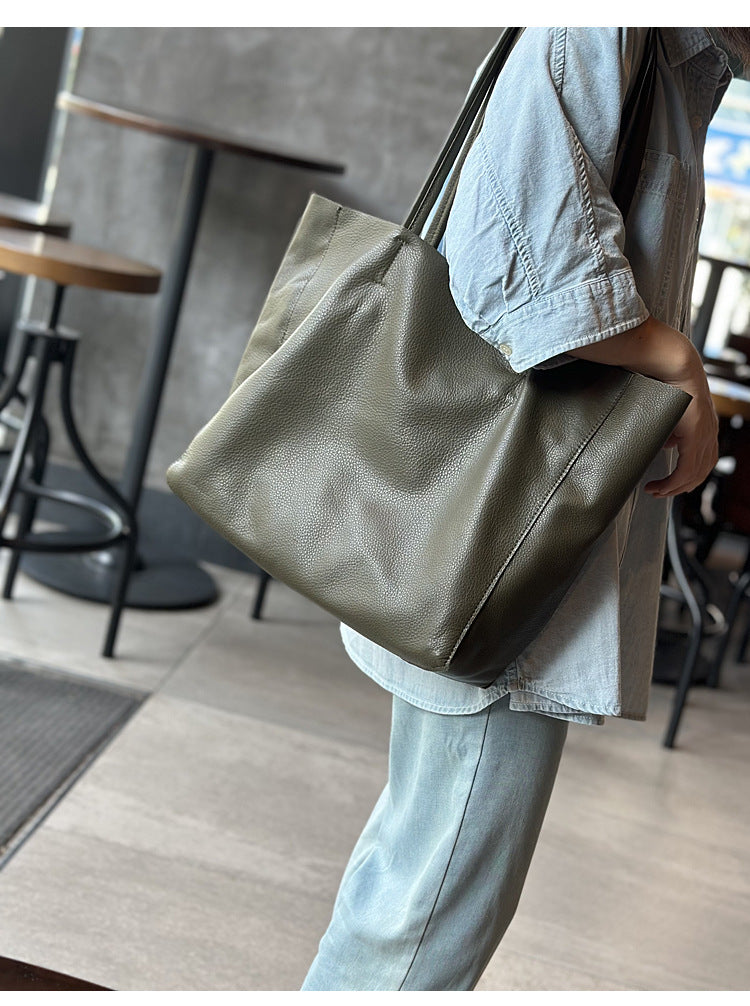 Women’s Large Genuine Leather Tote Bag Office