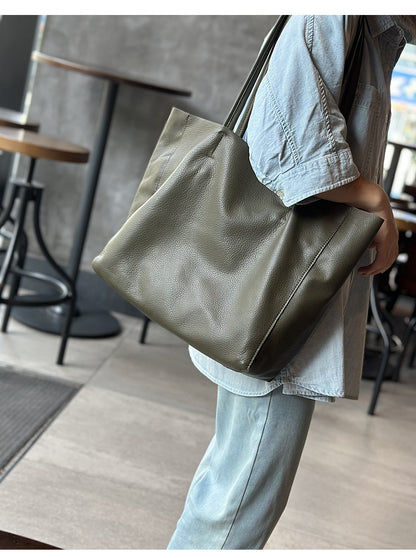 Women’s Large Genuine Leather Tote Bag Office