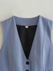 v neck sleeveless lazer vest women's