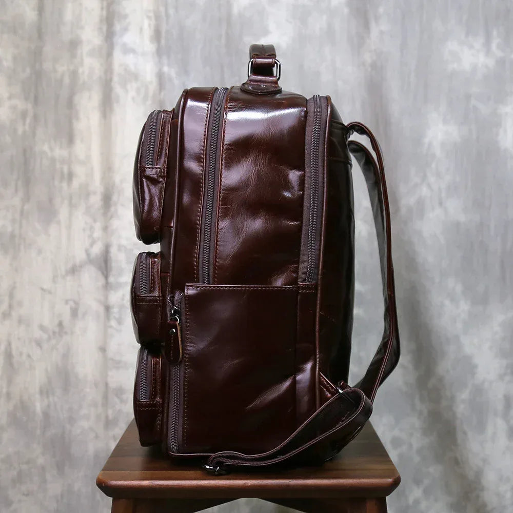 Real Exotic Leather Backpack Laptop