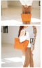Woven Leather Tote Bag for Women Large Capacity