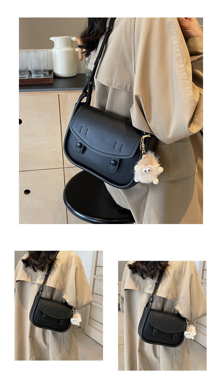 Leather Shoulder Messenger Saddle Bag for Women