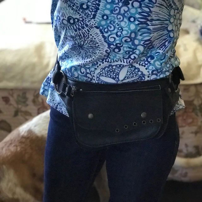 Pu leather shoulder holster wallet bag for women travel carry 3