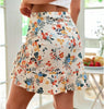 Ruched Ruffle Mini Skirt Summers