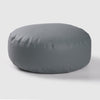 Faux Leather Pouf Ottoman Cover with Carry Handle