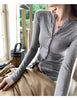 Long Sleeves Slim Fit Women Summer Top