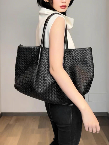 Women Leather Tote Bag Large Shoulder Office