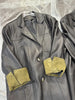 Women Leather Jacket Mid-Length Blazer with Suede Cuffs