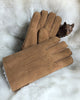 sheepskin suede gloves with fleece lining
