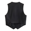 Women's Causal Vest Sleeveless Office Four Buttons