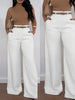 Soft straight leg women's pants