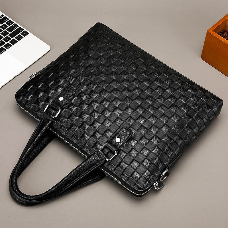 Genuine Leather Briefcase Bag Office Causal