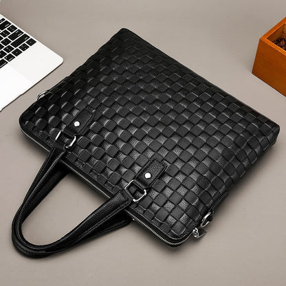 Genuine Leather Briefcase Bag Office Causal