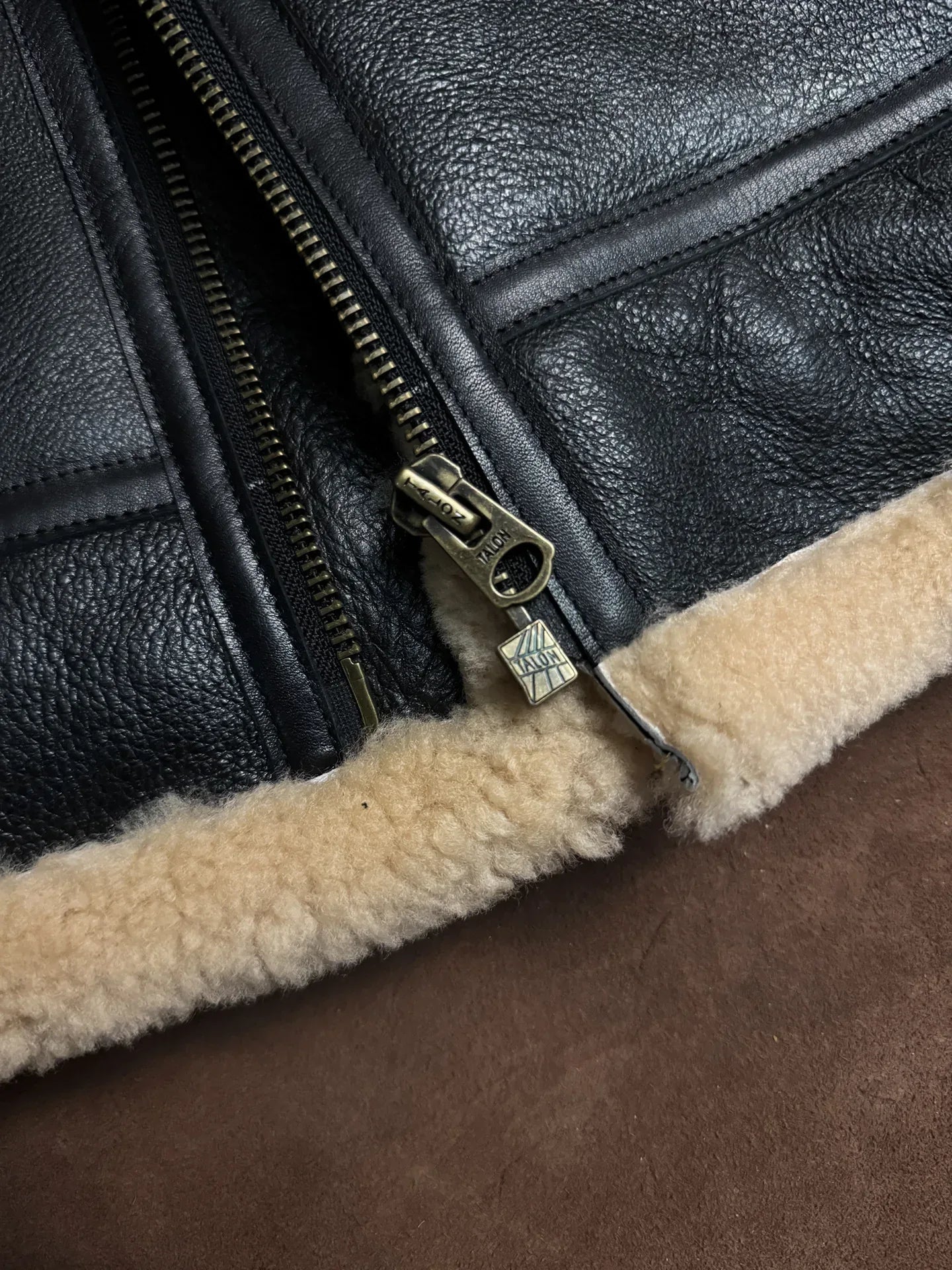 Men’s Shearling Aviator Leather Jacket