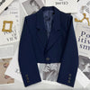 Short women blazer cropped suit jacket petite fit