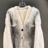 IN STOCK Women’s Mink and Real Fox Fur Coat Winter Jacket